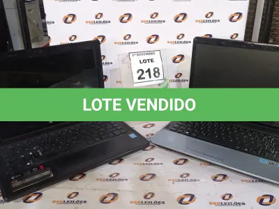 LOTE 218 - 02 NOTEBOOKS MARCAS LG E SAMSUNG. (NO ESTADO) ATENÇÃO! FAZER A VISITAÇÃO ANTES DE ARREMATAR, NÃO SABEMOS SE FUNCIONA, LEILÃO NÃO TEM GARANTIA E NEM DEVOLUÇÃO, SUJEITO A POSSÍVEIS AVARIAS VISÍVEIS/OCULTAS E/OU AUSÊNCIA DE COMPONENTES.