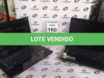 LOTE 168 - 02 NOTEBOOKS MARCA LENOVO. (NO ESTADO) ATENÇÃO! FAZER A VISITAÇÃO ANTES DE ARREMATAR, NÃO SABEMOS SE FUNCIONA, LEILÃO NÃO TEM GARANTIA E NEM DEVOLUÇÃO, SUJEITO A POSSÍVEIS AVARIAS VISÍVEIS/OCULTAS E/OU AUSÊNCIA DE COMPONENTES.