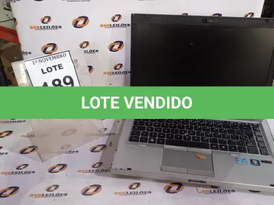 LOTE 189 - 01 NOTEBOOK MARCA HP. (NO ESTADO) ATENÇÃO! FAZER A VISITAÇÃO ANTES DE ARREMATAR, NÃO SABEMOS SE FUNCIONA, LEILÃO NÃO TEM GARANTIA E NEM DEVOLUÇÃO, SUJEITO A POSSÍVEIS AVARIAS VISÍVEIS/OCULTAS E/OU AUSÊNCIA DE COMPONENTES.
