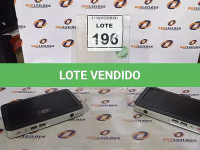 LOTE 196 - 02 MINIS CPU MARCA DELL. (NO ESTADO) ATENÇÃO! FAZER A VISITAÇÃO ANTES DE ARREMATAR, NÃO SABEMOS SE FUNCIONA, LEILÃO NÃO TEM GARANTIA E NEM DEVOLUÇÃO, SUJEITO A POSSÍVEIS AVARIAS VISÍVEIS/OCULTAS E/OU AUSÊNCIA DE COMPONENTES.
