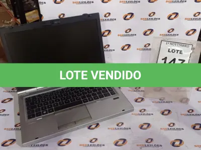 LOTE 147 - 01 NOTEBOOK MARCA HP. (NO ESTADO) ATENÇÃO! FAZER A VISITAÇÃO ANTES DE ARREMATAR, NÃO SABEMOS SE FUNCIONA, LEILÃO NÃO TEM GARANTIA E NEM DEVOLUÇÃO, SUJEITO A POSSÍVEIS AVARIAS VISÍVEIS/OCULTAS E/OU AUSÊNCIA DE COMPONENTES.