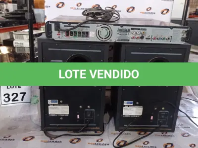 LOTE 327 - 01 DVD HOME THEATER MARCA PHILCO COM 02 CAIXAS MARCAS DIVOOM. (NO ESTADO) ATENÇÃO! FAZER A VISITAÇÃO ANTES DE ARREMATAR, NÃO SABEMOS SE FUNCIONA, LEILÃO NÃO TEM GARANTIA E NEM DEVOLUÇÃO, SUJEITO A POSSÍVEIS AVARIAS VISÍVEIS/OCULTAS E/OU AUSÊNCIA DE COMPONENTES.