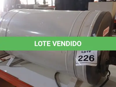 LOTE 226 - 01 BOILER DE ÁGUA QUENTE. (NO ESTADO) ATENÇÃO! FAZER A VISITAÇÃO ANTES DE ARREMATAR, NÃO SABEMOS SE FUNCIONA, LEILÃO NÃO TEM GARANTIA E NEM DEVOLUÇÃO, SUJEITO A POSSÍVEIS AVARIAS VISÍVEIS/OCULTAS E/OU AUSÊNCIA DE COMPONENTES.