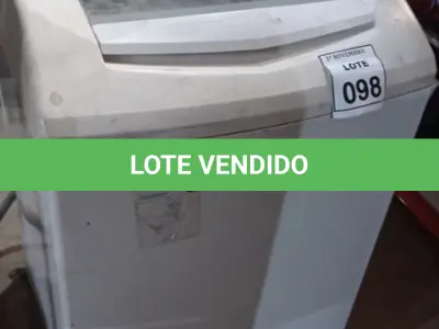 LOTE 098 - 01 MÁQUINA DE LAVAR 10KG 220V MARCA BRASTEMP. (NO ESTADO) ATENÇÃO! FAZER A VISITAÇÃO ANTES DE ARREMATAR, NÃO SABEMOS SE FUNCIONA, LEILÃO NÃO TEM GARANTIA E NEM DEVOLUÇÃO, SUJEITO A POSSÍVEIS AVARIAS VISÍVEIS/OCULTAS E/OU AUSÊNCIA DE COMPONENTES.
