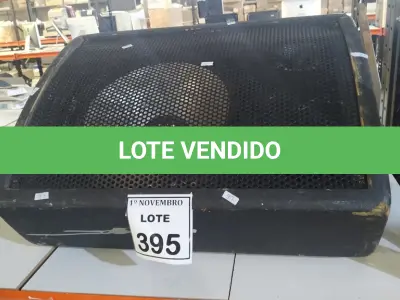 LOTE 395 - 01 CAIXA DE SOM PROFISSIONAL. (NO ESTADO) ATENÇÃO! FAZER A VISITAÇÃO ANTES DE ARREMATAR, NÃO SABEMOS SE FUNCIONA, LEILÃO NÃO TEM GARANTIA E NEM DEVOLUÇÃO, SUJEITO A POSSÍVEIS AVARIAS VISÍVEIS/OCULTAS E/OU AUSÊNCIA DE COMPONENTES.
