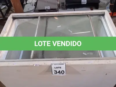 LOTE 340 - 01 FREEZER HORIZONTAL COM 02 PORTAS DE CORRER. (NO ESTADO) ATENÇÃO! FAZER A VISITAÇÃO ANTES DE ARREMATAR, NÃO SABEMOS SE FUNCIONA, LEILÃO NÃO TEM GARANTIA E NEM DEVOLUÇÃO, SUJEITO A POSSÍVEIS AVARIAS VISÍVEIS/OCULTAS E/OU AUSÊNCIA DE COMPONENTES.