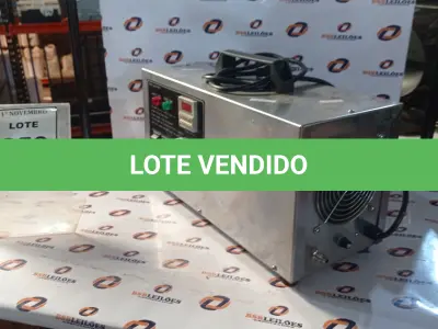 LOTE 253 - 01 GERADOR DE OZÔNIO. (NO ESTADO) ATENÇÃO! FAZER A VISITAÇÃO ANTES DE ARREMATAR, NÃO SABEMOS SE FUNCIONA, LEILÃO NÃO TEM GARANTIA E NEM DEVOLUÇÃO, SUJEITO A POSSÍVEIS AVARIAS VISÍVEIS/OCULTAS E/OU AUSÊNCIA DE COMPONENTES.
