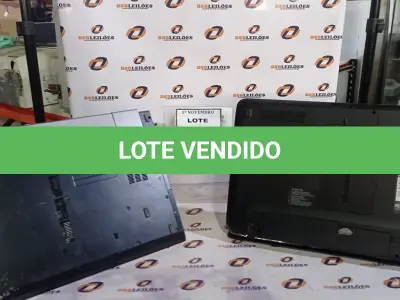 LOTE 154 - 02 NOTEBOOKS MARCAS TOSHIBA E DELL. (NO ESTADO) ATENÇÃO! FAZER A VISITAÇÃO ANTES DE ARREMATAR, NÃO SABEMOS SE FUNCIONA, LEILÃO NÃO TEM GARANTIA E NEM DEVOLUÇÃO, SUJEITO A POSSÍVEIS AVARIAS VISÍVEIS/OCULTAS E/OU AUSÊNCIA DE COMPONENTES.