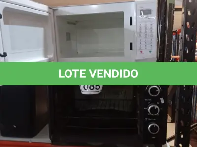 LOTE 085 - 01 FORNO ELÉTRICO MARCA BEST E 01 MICRO-ONDAS MARCA PANASONIC. (NO ESTADO) ATENÇÃO! FAZER A VISITAÇÃO ANTES DE ARREMATAR, NÃO SABEMOS SE FUNCIONA, LEILÃO NÃO TEM GARANTIA E NEM DEVOLUÇÃO, SUJEITO A POSSÍVEIS AVARIAS VISÍVEIS/OCULTAS E/OU AUSÊNCIA DE COMPONENTES.