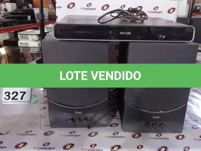 LOTE 327 - 01 DVD HOME THEATER MARCA PHILCO COM 02 CAIXAS MARCAS DIVOOM. (NO ESTADO) ATENÇÃO! FAZER A VISITAÇÃO ANTES DE ARREMATAR, NÃO SABEMOS SE FUNCIONA, LEILÃO NÃO TEM GARANTIA E NEM DEVOLUÇÃO, SUJEITO A POSSÍVEIS AVARIAS VISÍVEIS/OCULTAS E/OU AUSÊNCIA DE COMPONENTES.