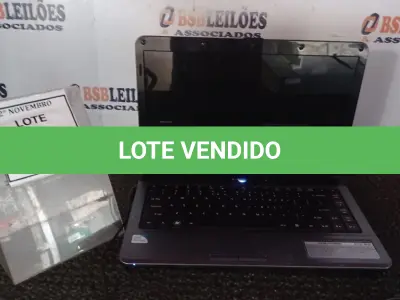 LOTE 036 - 01 NOTEBOOK MARCA ACER. (NO ESTADO) ATENÇÃO! FAZER A VISITAÇÃO ANTES DE ARREMATAR, NÃO SABEMOS SE FUNCIONA, LEILÃO NÃO TEM GARANTIA E NEM DEVOLUÇÃO, SUJEITO A POSSÍVEIS AVARIAS VISÍVEIS/OCULTAS E/OU AUSÊNCIA DE COMPONENTES.
