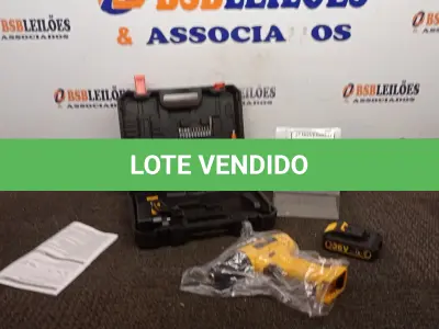LOTE 065 - 01 PARAFUSADEIRA 36V DUAS BATERIAS COM MALETA E BITS (PRODUTO NOVO). (NO ESTADO) ATENÇÃO! FAZER A VISITAÇÃO ANTES DE ARREMATAR, NÃO SABEMOS SE FUNCIONA, LEILÃO NÃO TEM GARANTIA E NEM DEVOLUÇÃO, SUJEITO A POSSÍVEIS AVARIAS VISÍVEIS/OCULTAS E/OU AUSÊNCIA DE COMPONENTES.