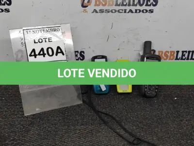 LOTE 440 - 03 GPS MARCA GARMIN MODELOS DIVERSOS. (NO ESTADO) ATENÇÃO! FAZER A VISITAÇÃO ANTES DE ARREMATAR, NÃO SABEMOS SE FUNCIONA, LEILÃO NÃO TEM GARANTIA E NEM DEVOLUÇÃO, SUJEITO A POSSÍVEIS AVARIAS VISÍVEIS/OCULTAS E/OU AUSÊNCIA DE COMPONENTES.