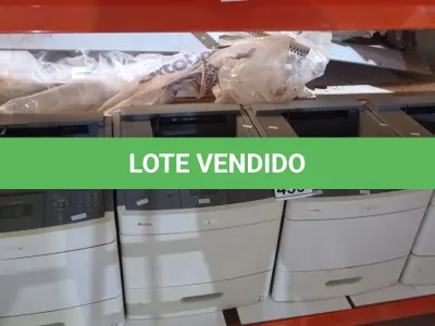 LOTE 459 - 04 IMPRESSORAS MODELO T654DN MARCA LEXMARK. (NO ESTADO) ATENÇÃO! FAZER A VISITAÇÃO ANTES DE ARREMATAR, NÃO SABEMOS SE FUNCIONA, LEILÃO NÃO TEM GARANTIA E NEM DEVOLUÇÃO, SUJEITO A POSSÍVEIS AVARIAS VISÍVEIS/OCULTAS E/OU AUSÊNCIA DE COMPONENTES.