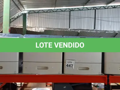 LOTE 447 - 04 IMPRESSORAS MODELO T654DN MARCA LEXMARK. (NO ESTADO) ATENÇÃO! FAZER A VISITAÇÃO ANTES DE ARREMATAR, NÃO SABEMOS SE FUNCIONA, LEILÃO NÃO TEM GARANTIA E NEM DEVOLUÇÃO, SUJEITO A POSSÍVEIS AVARIAS VISÍVEIS/OCULTAS E/OU AUSÊNCIA DE COMPONENTES.