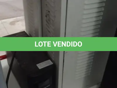 LOTE 095 - 02 BANCOS DE BATERIAS VAZIOS E 01 NOBREAK MARCA LACERDA. (NO ESTADO) ATENÇÃO! FAZER A VISITAÇÃO ANTES DE ARREMATAR, NÃO SABEMOS SE FUNCIONA, LEILÃO NÃO TEM GARANTIA E NEM DEVOLUÇÃO, SUJEITO A POSSÍVEIS AVARIAS VISÍVEIS/OCULTAS E/OU AUSÊNCIA DE COMPONENTES.