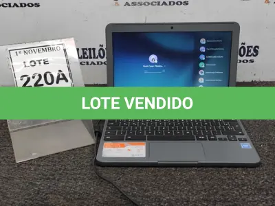 LOTE 220 - 01 NOTEBOOK TELA 11.6’’ 2GB DE MEMÓRIA MARCA SAMSUNG. (NO ESTADO) ATENÇÃO! FAZER A VISITAÇÃO ANTES DE ARREMATAR, NÃO SABEMOS SE FUNCIONA, LEILÃO NÃO TEM GARANTIA E NEM DEVOLUÇÃO, SUJEITO A POSSÍVEIS AVARIAS VISÍVEIS/OCULTAS E/OU AUSÊNCIA DE COMPONENTES.