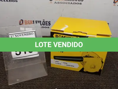LOTE 510 - 01 SOPRADOR E ASPIRADOR ELÉTRICO 220V 700W 13600RPM (PRODUTO NOVO) (NO ESTADO) ATENÇÃO! FAZER A VISITAÇÃO ANTES DE ARREMATAR, NÃO SABEMOS SE FUNCIONA, LEILÃO NÃO TEM GARANTIA E NEM DEVOLUÇÃO, SUJEITO A POSSÍVEIS AVARIAS VISÍVEIS/OCULTAS E/OU AUSÊNCIA DE COMPONENTES.