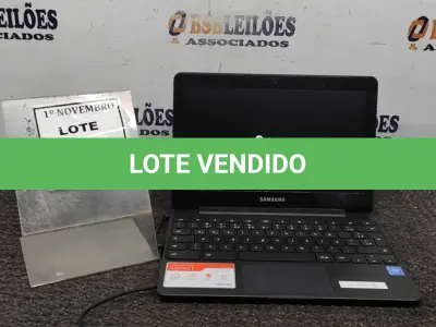LOTE 210 - 01 NOTEBOOK TELA 11.6’’ 2GB DE MEMÓRIA MARCA SAMSUNG. (NO ESTADO) ATENÇÃO! FAZER A VISITAÇÃO ANTES DE ARREMATAR, NÃO SABEMOS SE FUNCIONA, LEILÃO NÃO TEM GARANTIA E NEM DEVOLUÇÃO, SUJEITO A POSSÍVEIS AVARIAS VISÍVEIS/OCULTAS E/OU AUSÊNCIA DE COMPONENTES.