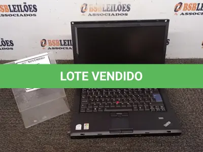 LOTE 034 - 01 NOTEBOOK MARCA LENOVO SÉRIE THINKPAD PARA RETIRADA DE PEÇAS. (NO ESTADO) ATENÇÃO! FAZER A VISITAÇÃO ANTES DE ARREMATAR, NÃO SABEMOS SE FUNCIONA, LEILÃO NÃO TEM GARANTIA E NEM DEVOLUÇÃO, SUJEITO A POSSÍVEIS AVARIAS VISÍVEIS/OCULTAS E/OU AUSÊNCIA DE COMPONENTES.