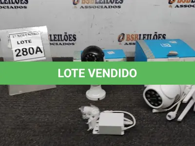 LOTE 280 - 01 CÂMERA INTERNA E 01 CÂMERA EXTERNA IP WI-FI APPS YOOSEE. (NO ESTADO) ATENÇÃO! FAZER A VISITAÇÃO ANTES DE ARREMATAR, NÃO SABEMOS SE FUNCIONA, LEILÃO NÃO TEM GARANTIA E NEM DEVOLUÇÃO, SUJEITO A POSSÍVEIS AVARIAS VISÍVEIS/OCULTAS E/OU AUSÊNCIA DE COMPONENTES.