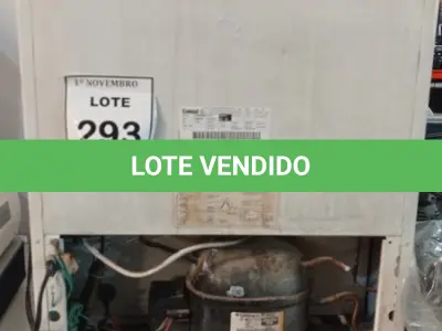 LOTE 293 - 01 FRIGOBAR. (NO ESTADO) ATENÇÃO! FAZER A VISITAÇÃO ANTES DE ARREMATAR, NÃO SABEMOS SE FUNCIONA, LEILÃO NÃO TEM GARANTIA E NEM DEVOLUÇÃO, SUJEITO A POSSÍVEIS AVARIAS VISÍVEIS/OCULTAS E/OU AUSÊNCIA DE COMPONENTES.