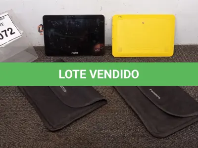 LOTE 072 - 02 TABLETS MARCA POSITIVO COM CAPA. (NO ESTADO) ATENÇÃO! FAZER A VISITAÇÃO ANTES DE ARREMATAR, NÃO SABEMOS SE FUNCIONA, LEILÃO NÃO TEM GARANTIA E NEM DEVOLUÇÃO, SUJEITO A POSSÍVEIS AVARIAS VISÍVEIS/OCULTAS E/OU AUSÊNCIA DE COMPONENTES.