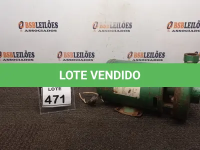 LOTE 471 - 01 BOMBA D’ÁGUA. (NO ESTADO) ATENÇÃO! FAZER A VISITAÇÃO ANTES DE ARREMATAR, NÃO SABEMOS SE FUNCIONA, LEILÃO NÃO TEM GARANTIA E NEM DEVOLUÇÃO, SUJEITO A POSSÍVEIS AVARIAS VISÍVEIS/OCULTAS E/OU AUSÊNCIA DE COMPONENTES.