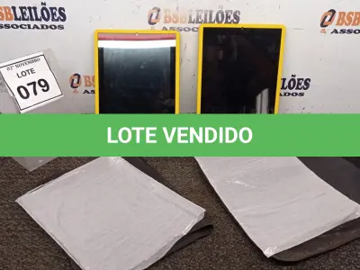 LOTE 079 - 02 TABLETS MARCA POSITIVO COM CAPA. (NO ESTADO) ATENÇÃO! FAZER A VISITAÇÃO ANTES DE ARREMATAR, NÃO SABEMOS SE FUNCIONA, LEILÃO NÃO TEM GARANTIA E NEM DEVOLUÇÃO, SUJEITO A POSSÍVEIS AVARIAS VISÍVEIS/OCULTAS E/OU AUSÊNCIA DE COMPONENTES.