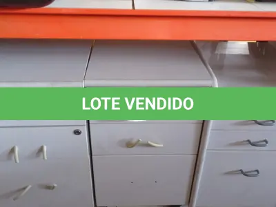 LOTE 127 - 02 GAVETEIROS 03 GAVETAS CADA. (NO ESTADO) ATENÇÃO! FAZER A VISITAÇÃO ANTES DE ARREMATAR, NÃO SABEMOS SE FUNCIONA, LEILÃO NÃO TEM GARANTIA E NEM DEVOLUÇÃO, SUJEITO A POSSÍVEIS AVARIAS VISÍVEIS/OCULTAS E/OU AUSÊNCIA DE COMPONENTES.