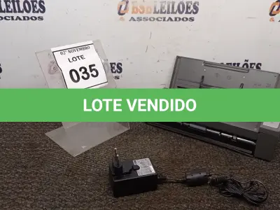 LOTE 035 - 01 SCANNER MODELO I940 MARCA KODAK COM FONTE. (NO ESTADO) ATENÇÃO! FAZER A VISITAÇÃO ANTES DE ARREMATAR, NÃO SABEMOS SE FUNCIONA, LEILÃO NÃO TEM GARANTIA E NEM DEVOLUÇÃO, SUJEITO A POSSÍVEIS AVARIAS VISÍVEIS/OCULTAS E/OU AUSÊNCIA DE COMPONENTES.