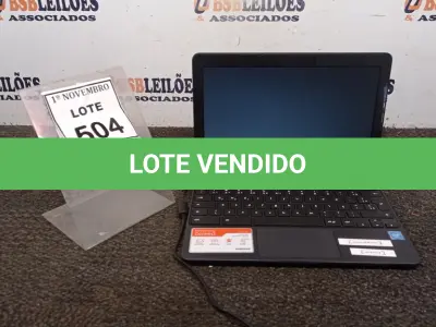 LOTE 504 - 01 NOTEBOOK TELA 11.6’’ 2GB DE MEMÓRIA MARCA SAMSUNG. (NO ESTADO) ATENÇÃO! FAZER A VISITAÇÃO ANTES DE ARREMATAR, NÃO SABEMOS SE FUNCIONA, LEILÃO NÃO TEM GARANTIA E NEM DEVOLUÇÃO, SUJEITO A POSSÍVEIS AVARIAS VISÍVEIS/OCULTAS E/OU AUSÊNCIA DE COMPONENTES.