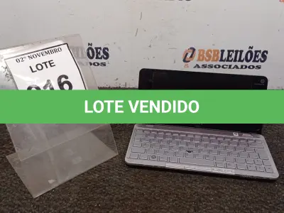 LOTE 016 - 01 NOTEBOOK ULTRAPORTÁTIL MARCA SONY VAIO. (NO ESTADO) ATENÇÃO! FAZER A VISITAÇÃO ANTES DE ARREMATAR, NÃO SABEMOS SE FUNCIONA, LEILÃO NÃO TEM GARANTIA E NEM DEVOLUÇÃO, SUJEITO A POSSÍVEIS AVARIAS VISÍVEIS/OCULTAS E/OU AUSÊNCIA DE COMPONENTES.