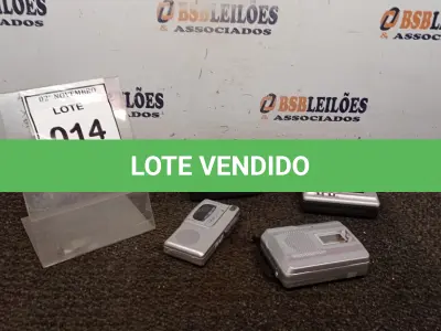 LOTE 014 - 04 GRAVADORES DE VOZ DE MARCAS E MODELOS DIVERSOS. (NO ESTADO) ATENÇÃO! FAZER A VISITAÇÃO ANTES DE ARREMATAR, NÃO SABEMOS SE FUNCIONA, LEILÃO NÃO TEM GARANTIA E NEM DEVOLUÇÃO, SUJEITO A POSSÍVEIS AVARIAS VISÍVEIS/OCULTAS E/OU AUSÊNCIA DE COMPONENTES.