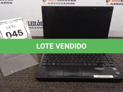 LOTE 045 - 01 NOTEBOOK MARCA HP. (NO ESTADO) ATENÇÃO! FAZER A VISITAÇÃO ANTES DE ARREMATAR, NÃO SABEMOS SE FUNCIONA, LEILÃO NÃO TEM GARANTIA E NEM DEVOLUÇÃO, SUJEITO A POSSÍVEIS AVARIAS VISÍVEIS/OCULTAS E/OU AUSÊNCIA DE COMPONENTES.