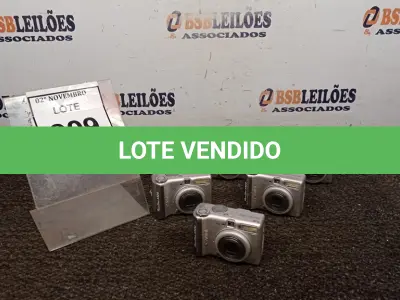 LOTE 009 - 05 CÂMERAS FOTOGRÁFICAS MODELO POWERSHOT A520 MARCA CANON (NO ESTADO) ATENÇÃO! FAZER A VISITAÇÃO ANTES DE ARREMATAR, NÃO SABEMOS SE FUNCIONA, LEILÃO NÃO TEM GARANTIA E NEM DEVOLUÇÃO, SUJEITO A POSSÍVEIS AVARIAS VISÍVEIS/OCULTAS E/OU AUSÊNCIA DE COMPONENTES.