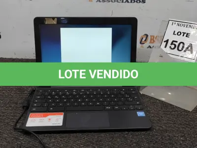 LOTE 150 - 01 NOTEBOOK TELA 11.6’’ 2GB DE MEMÓRIA MARCA SAMSUNG. (NO ESTADO) ATENÇÃO! FAZER A VISITAÇÃO ANTES DE ARREMATAR, NÃO SABEMOS SE FUNCIONA, LEILÃO NÃO TEM GARANTIA E NEM DEVOLUÇÃO, SUJEITO A POSSÍVEIS AVARIAS VISÍVEIS/OCULTAS E/OU AUSÊNCIA DE COMPONENTES.