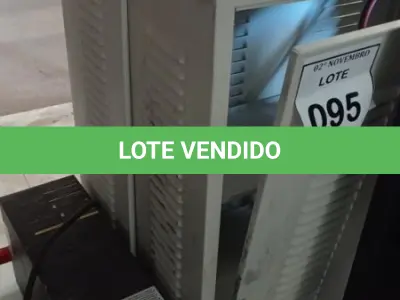 LOTE 095 - 02 BANCOS DE BATERIAS VAZIOS E 01 NOBREAK MARCA LACERDA. (NO ESTADO) ATENÇÃO! FAZER A VISITAÇÃO ANTES DE ARREMATAR, NÃO SABEMOS SE FUNCIONA, LEILÃO NÃO TEM GARANTIA E NEM DEVOLUÇÃO, SUJEITO A POSSÍVEIS AVARIAS VISÍVEIS/OCULTAS E/OU AUSÊNCIA DE COMPONENTES.
