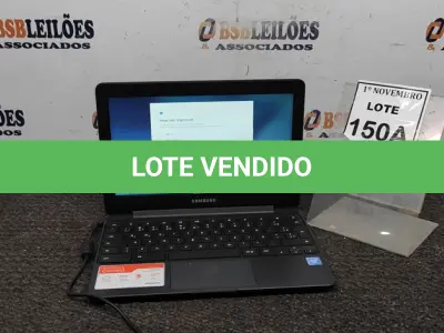 LOTE 150 - 01 NOTEBOOK TELA 11.6’’ 2GB DE MEMÓRIA MARCA SAMSUNG. (NO ESTADO) ATENÇÃO! FAZER A VISITAÇÃO ANTES DE ARREMATAR, NÃO SABEMOS SE FUNCIONA, LEILÃO NÃO TEM GARANTIA E NEM DEVOLUÇÃO, SUJEITO A POSSÍVEIS AVARIAS VISÍVEIS/OCULTAS E/OU AUSÊNCIA DE COMPONENTES.