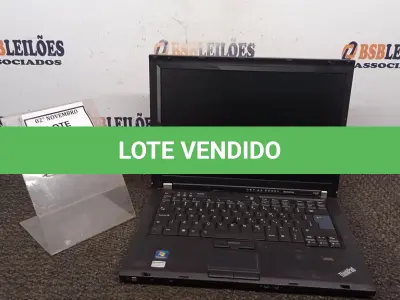 LOTE 071 - 01 NOTEBOOK MARCA LENOVO SÉRIE THINKPAD. (NO ESTADO) ATENÇÃO! FAZER A VISITAÇÃO ANTES DE ARREMATAR, NÃO SABEMOS SE FUNCIONA, LEILÃO NÃO TEM GARANTIA E NEM DEVOLUÇÃO, SUJEITO A POSSÍVEIS AVARIAS VISÍVEIS/OCULTAS E/OU AUSÊNCIA DE COMPONENTES.