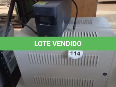 LOTE 114 - 02 BANCOS DE BATERIAS VAZIOS E 01 NOBREAK MARCA LACERDA. (NO ESTADO) ATENÇÃO! FAZER A VISITAÇÃO ANTES DE ARREMATAR, NÃO SABEMOS SE FUNCIONA, LEILÃO NÃO TEM GARANTIA E NEM DEVOLUÇÃO, SUJEITO A POSSÍVEIS AVARIAS VISÍVEIS/OCULTAS E/OU AUSÊNCIA DE COMPONENTES.