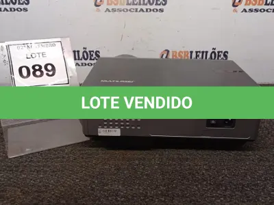 LOTE 089 - 01 PROJETOR MARCA MULTILASER. (NO ESTADO) ATENÇÃO! FAZER A VISITAÇÃO ANTES DE ARREMATAR, NÃO SABEMOS SE FUNCIONA, LEILÃO NÃO TEM GARANTIA E NEM DEVOLUÇÃO, SUJEITO A POSSÍVEIS AVARIAS VISÍVEIS/OCULTAS E/OU AUSÊNCIA DE COMPONENTES.