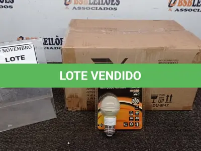 LOTE 507 - 01 CAIXA COM 20 LÂMPADAS MINI GLOBO MARCA DURACELL. (NO ESTADO) ATENÇÃO! FAZER A VISITAÇÃO ANTES DE ARREMATAR, NÃO SABEMOS SE FUNCIONA, LEILÃO NÃO TEM GARANTIA E NEM DEVOLUÇÃO, SUJEITO A POSSÍVEIS AVARIAS VISÍVEIS/OCULTAS E/OU AUSÊNCIA DE COMPONENTES.