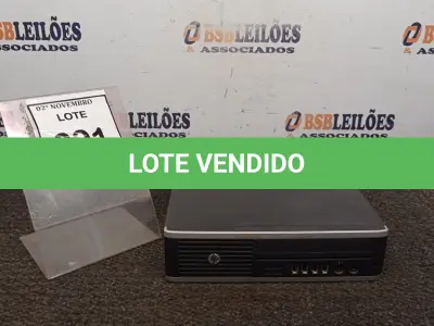LOTE 091 - 01 MINI CPU MARCA HP. (NO ESTADO) ATENÇÃO! FAZER A VISITAÇÃO ANTES DE ARREMATAR, NÃO SABEMOS SE FUNCIONA, LEILÃO NÃO TEM GARANTIA E NEM DEVOLUÇÃO, SUJEITO A POSSÍVEIS AVARIAS VISÍVEIS/OCULTAS E/OU AUSÊNCIA DE COMPONENTES.