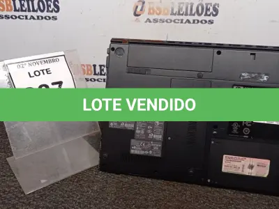 LOTE 037 - 01 NOTEBOOK MARCA HP. (NO ESTADO) ATENÇÃO! FAZER A VISITAÇÃO ANTES DE ARREMATAR, NÃO SABEMOS SE FUNCIONA, LEILÃO NÃO TEM GARANTIA E NEM DEVOLUÇÃO, SUJEITO A POSSÍVEIS AVARIAS VISÍVEIS/OCULTAS E/OU AUSÊNCIA DE COMPONENTES.