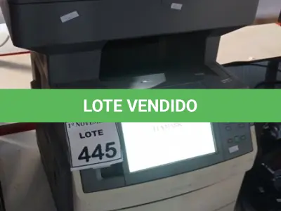 LOTE 445 - 01 IMPRESSORA MULTIFUNCIONAL MODELO X656DE MARCA LEXMARK. (NO ESTADO) ATENÇÃO! FAZER A VISITAÇÃO ANTES DE ARREMATAR, NÃO SABEMOS SE FUNCIONA, LEILÃO NÃO TEM GARANTIA E NEM DEVOLUÇÃO, SUJEITO A POSSÍVEIS AVARIAS VISÍVEIS/OCULTAS E/OU AUSÊNCIA DE COMPONENTES.