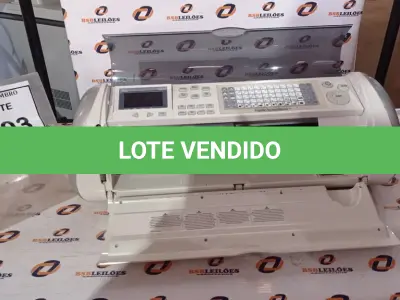 LOTE 103 - 01 MÁQUINA DE CORTE ELETRÔNICO MARCA CRICUT EXPRESSION. (NO ESTADO) ATENÇÃO! FAZER A VISITAÇÃO ANTES DE ARREMATAR, NÃO SABEMOS SE FUNCIONA, LEILÃO NÃO TEM GARANTIA E NEM DEVOLUÇÃO, SUJEITO A POSSÍVEIS AVARIAS VISÍVEIS/OCULTAS E/OU AUSÊNCIA DE COMPONENTES.