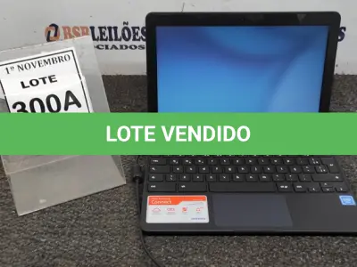 LOTE 300 - 01 NOTEBOOK TELA 11.6’’ 2GB DE MEMÓRIA MARCA SAMSUNG. (NO ESTADO) ATENÇÃO! FAZER A VISITAÇÃO ANTES DE ARREMATAR, NÃO SABEMOS SE FUNCIONA, LEILÃO NÃO TEM GARANTIA E NEM DEVOLUÇÃO, SUJEITO A POSSÍVEIS AVARIAS VISÍVEIS/OCULTAS E/OU AUSÊNCIA DE COMPONENTES.