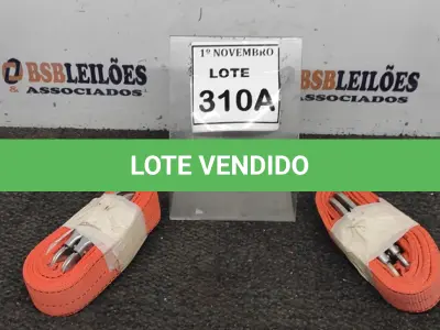 LOTE 310 - 02 CINTAS DE SEGURANÇA. (NO ESTADO) ATENÇÃO! FAZER A VISITAÇÃO ANTES DE ARREMATAR, NÃO SABEMOS SE FUNCIONA, LEILÃO NÃO TEM GARANTIA E NEM DEVOLUÇÃO, SUJEITO A POSSÍVEIS AVARIAS VISÍVEIS/OCULTAS E/OU AUSÊNCIA DE COMPONENTES.