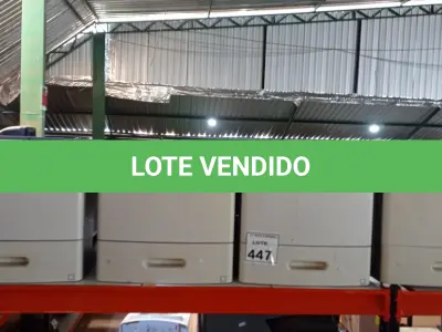 LOTE 447 - 04 IMPRESSORAS MODELO T654DN MARCA LEXMARK. (NO ESTADO) ATENÇÃO! FAZER A VISITAÇÃO ANTES DE ARREMATAR, NÃO SABEMOS SE FUNCIONA, LEILÃO NÃO TEM GARANTIA E NEM DEVOLUÇÃO, SUJEITO A POSSÍVEIS AVARIAS VISÍVEIS/OCULTAS E/OU AUSÊNCIA DE COMPONENTES.